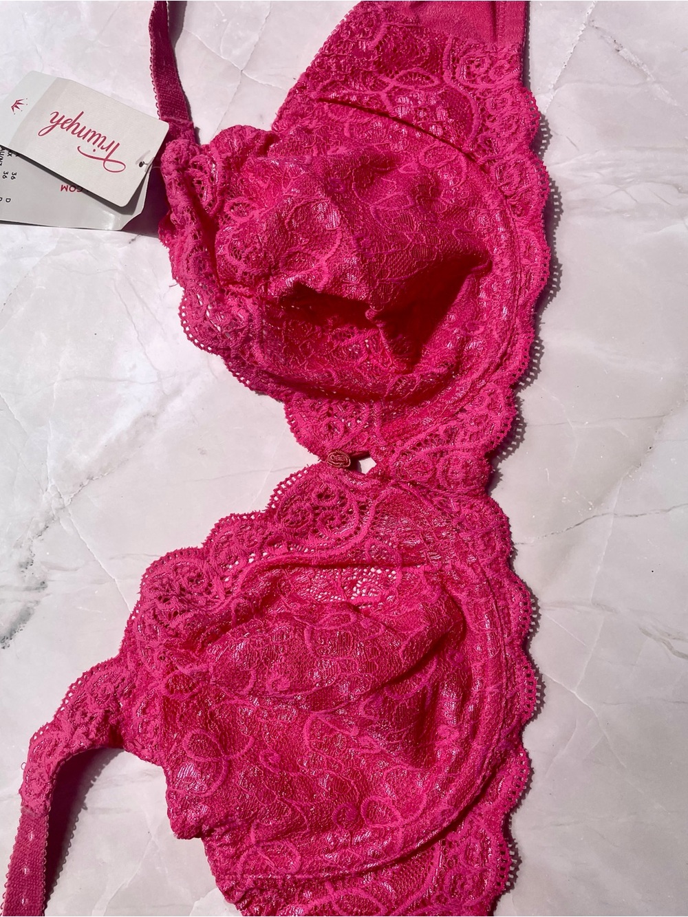Triumph Lace Underwire Bra in Berry Red - Picture 7 of 10